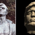 Primerjava fotografije prvotnega kipa in virtualne rekonstrukcije